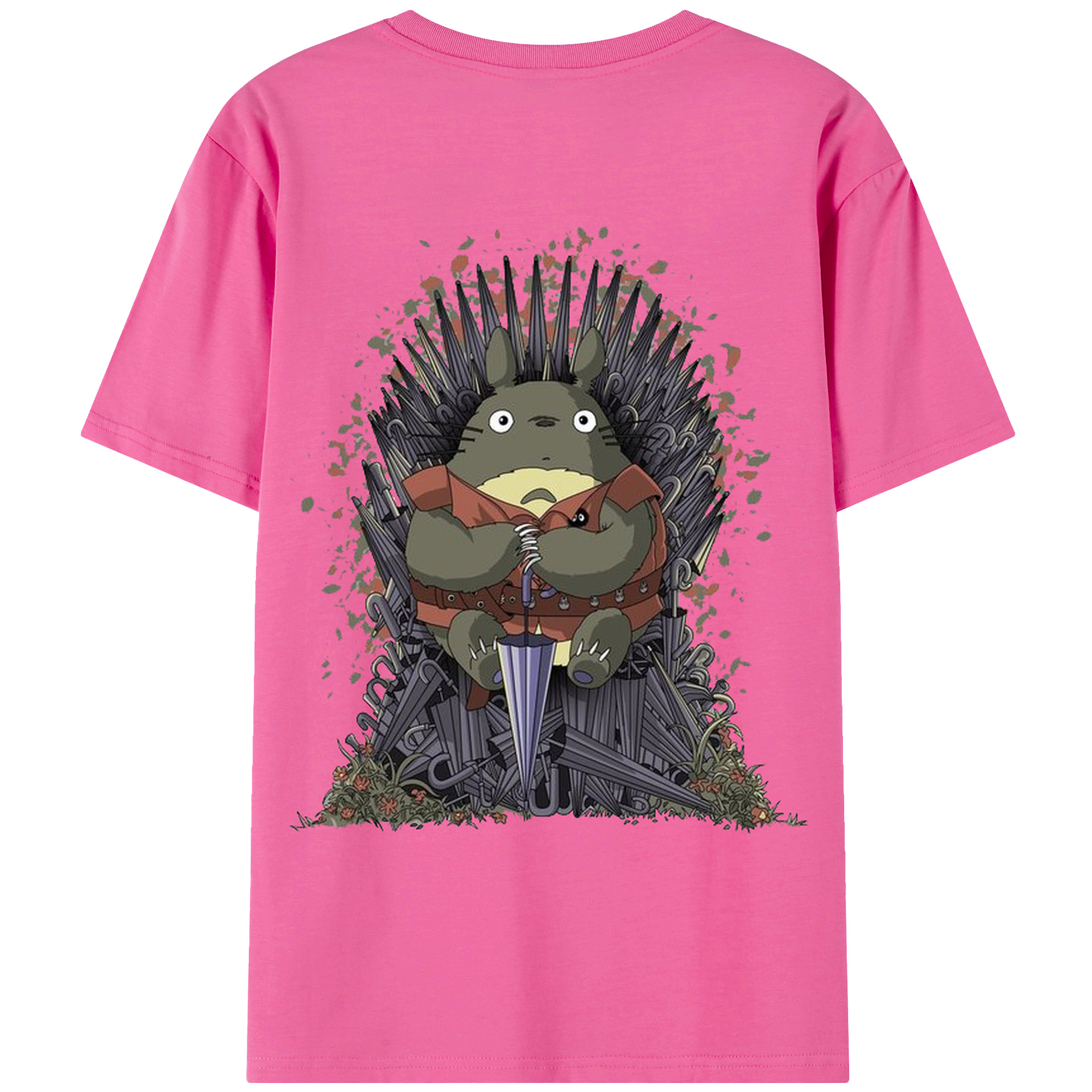 （画像用） となりのトトロ 草壁メイ 草壁サツキ My Neighbor Totoro Satsuki Kusakabe Mei Kusakabe レディース半袖Tシャツ(バックプリント)